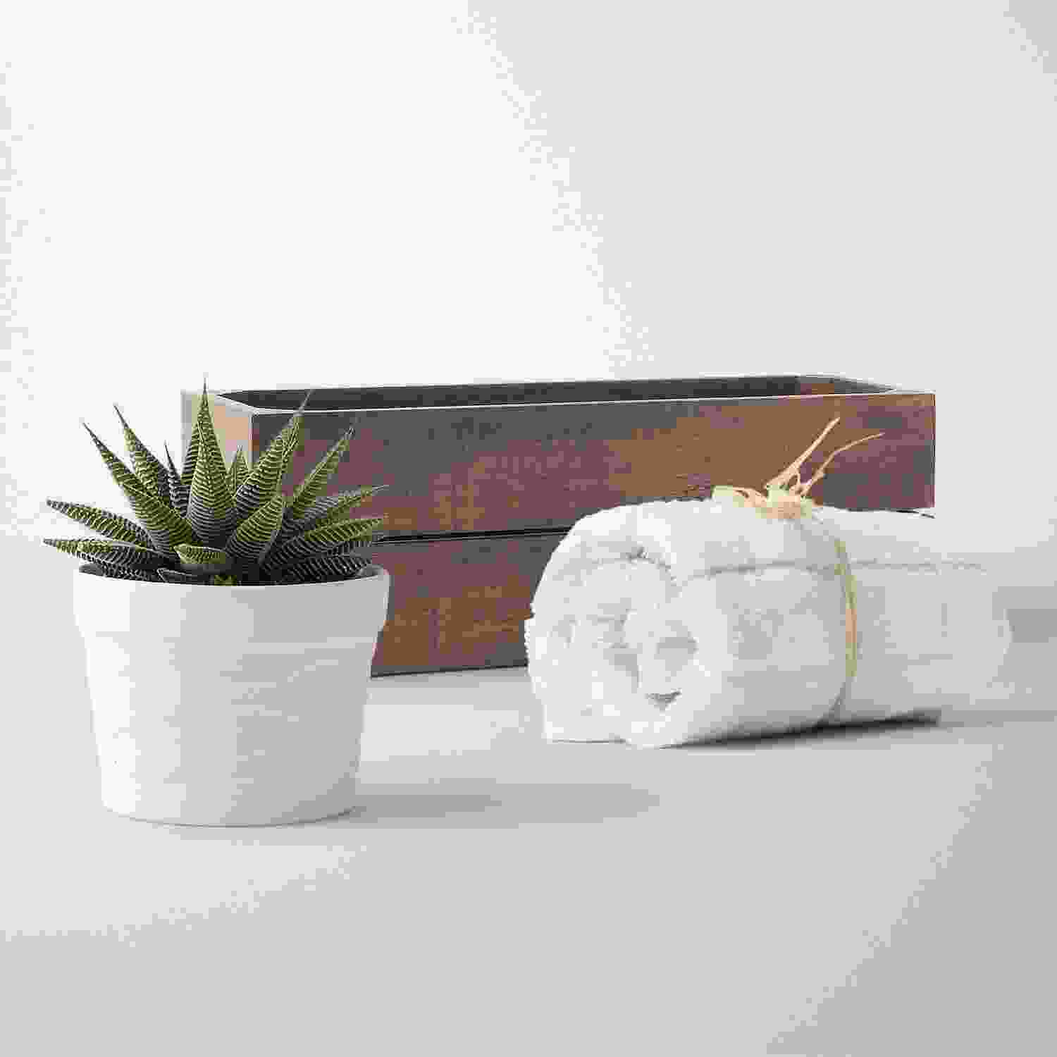 woodbox and towel set woodbox and towel set
