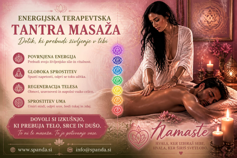 Spanda : Tantra masaža, tantrična terapevtska masaža, sprostitvena masaža, revitalizacijska masaža